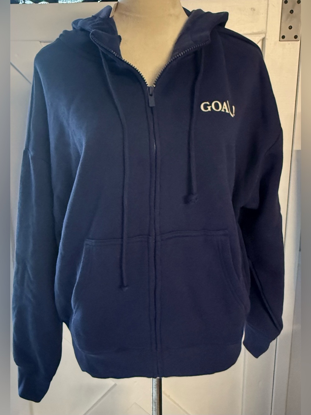 PINK Victoria's Secret Navy Full-Zip Hooded Jacket